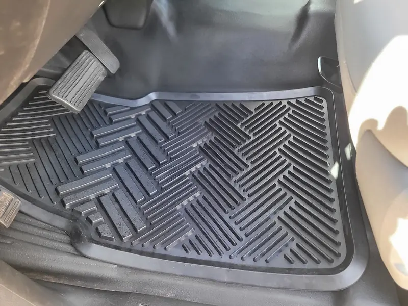 Rubber floor mat cleaned and ready